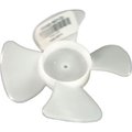 Pem Motors Small Plastic Push-On Fan Blade, 3-1/2" Dia., CW, 3/16" Bore, 3/4" Blade Depth, 4 Blade 8660-6012